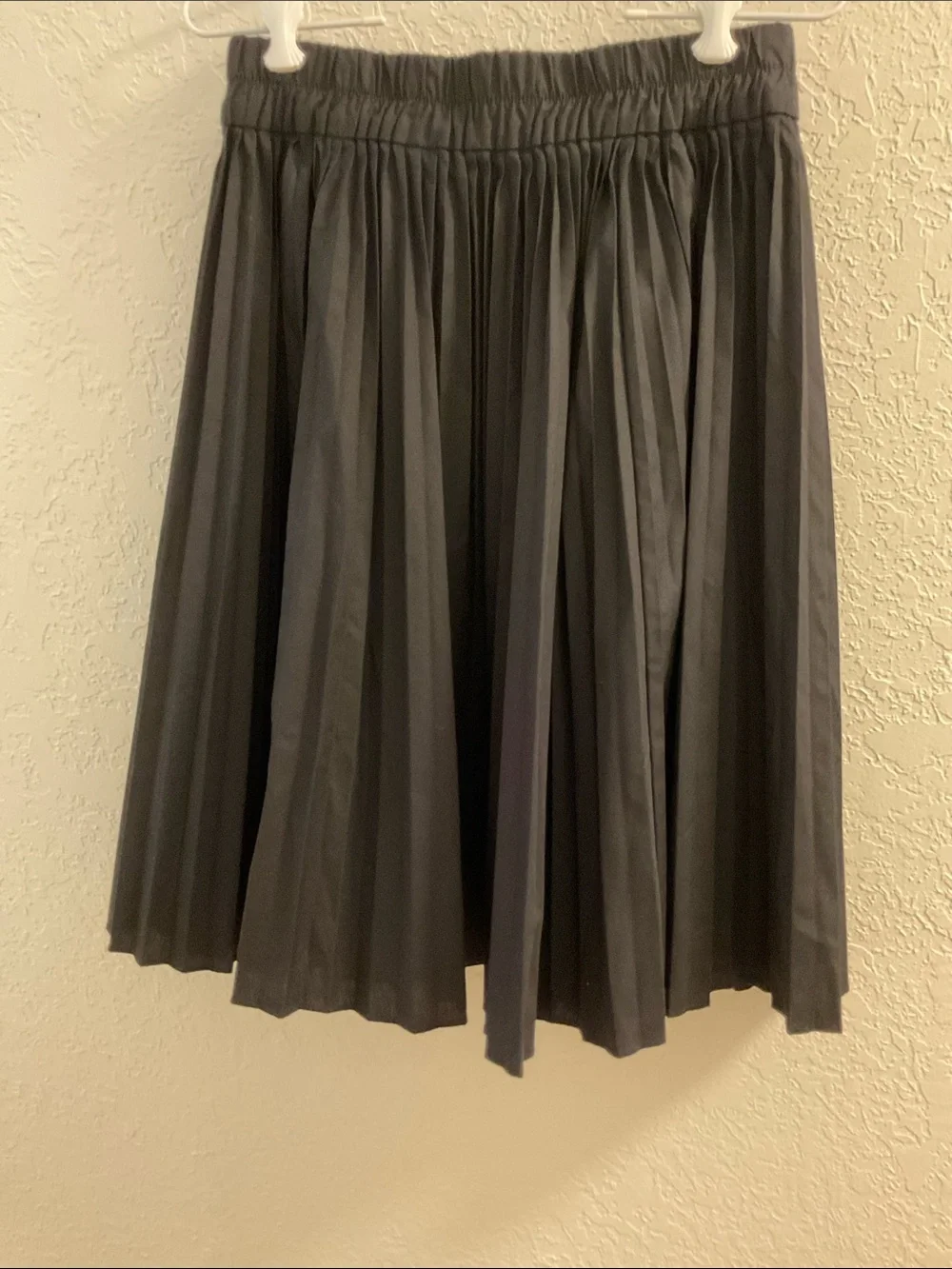 J. Crew BlackPleated Midi Skirt